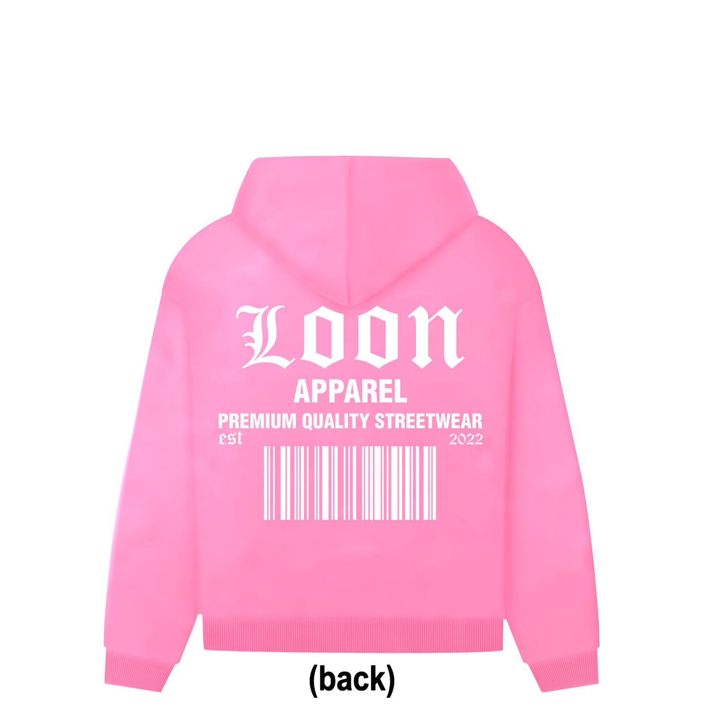 The "Barcode" Pink Hoodie