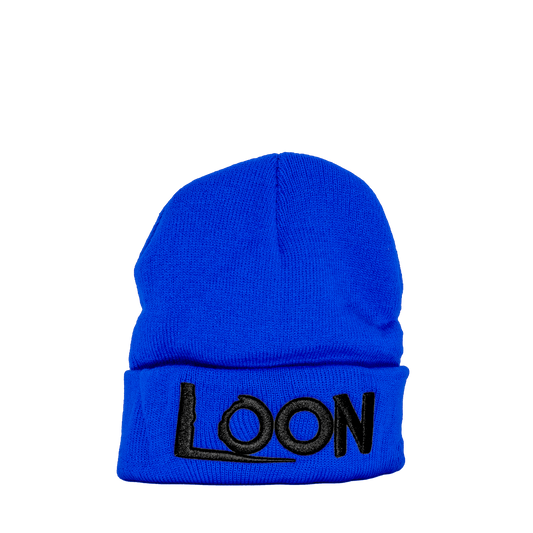 Blue "LOON" Beanie