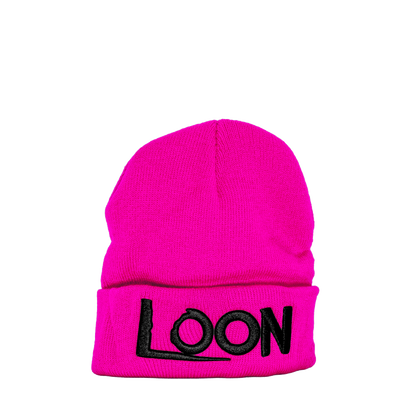 Pink "LOON" Beanie