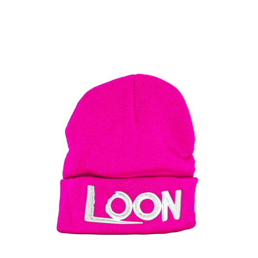 Pink "LOON" Beanie