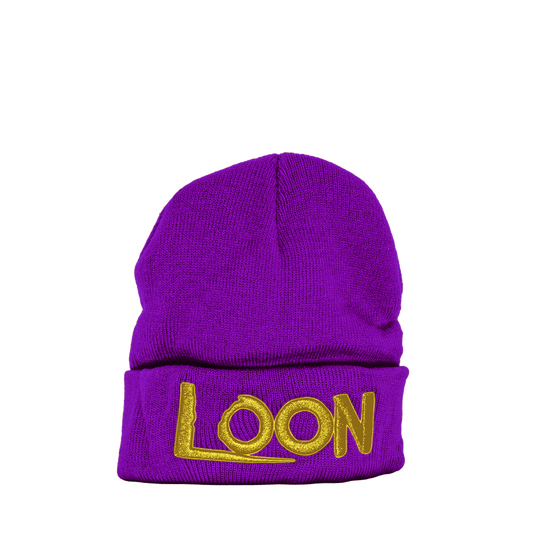 Purple "LOON" Beanie