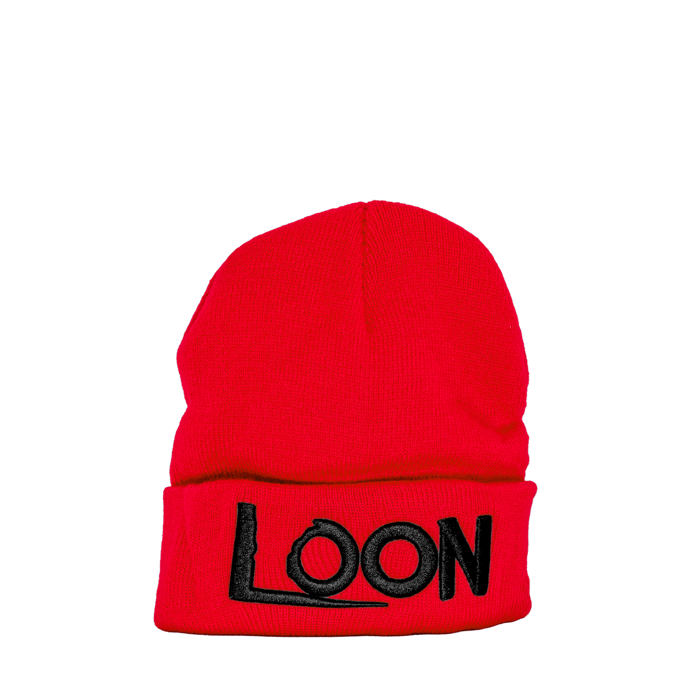 Red "LOON" Beanie