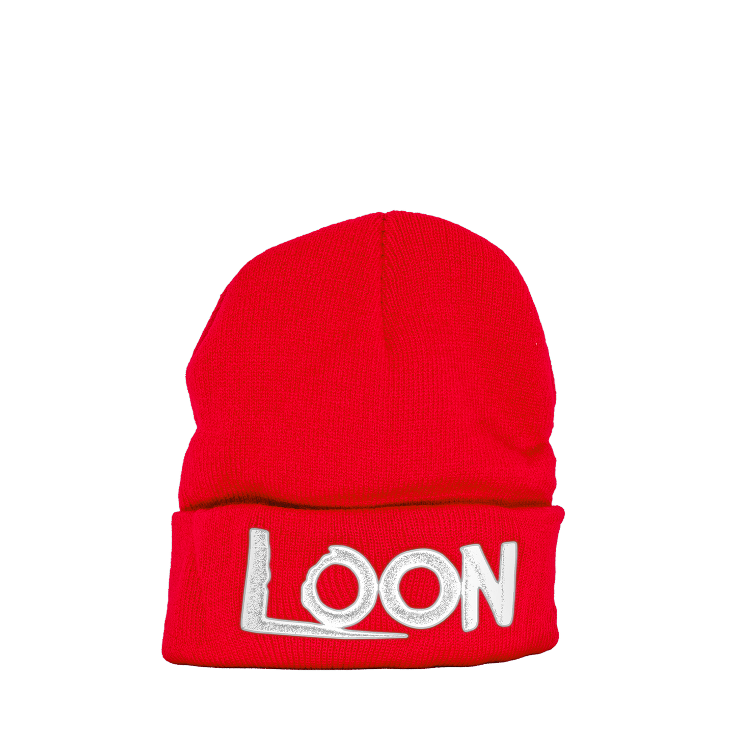 Red "LOON" Beanie