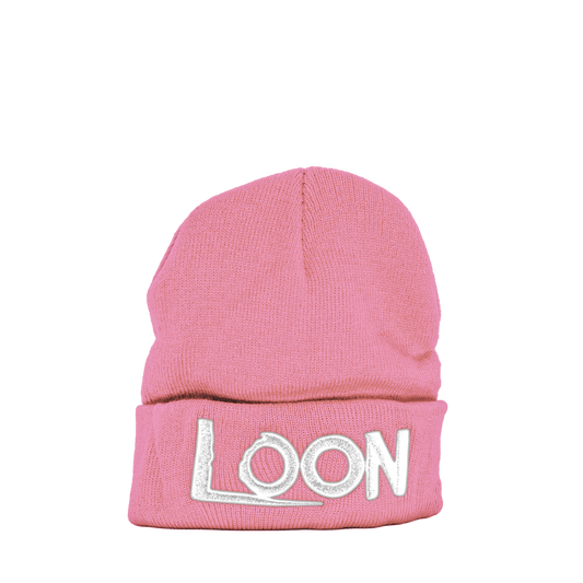 Salmon "LOON" Beanie